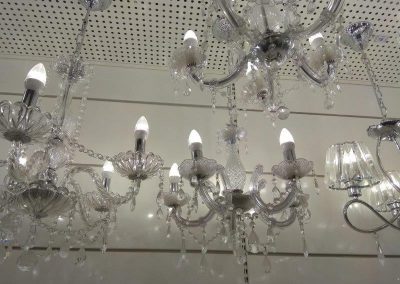 instalação de lustre com 6 lampadas