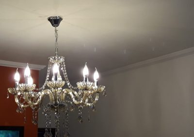 instalação de lustre de cristal